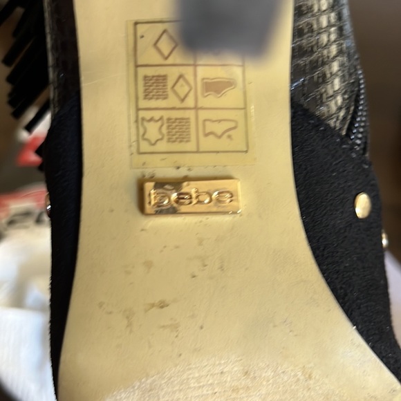 SOLD! BEBE black ankle booties! - Picture 7 of 9